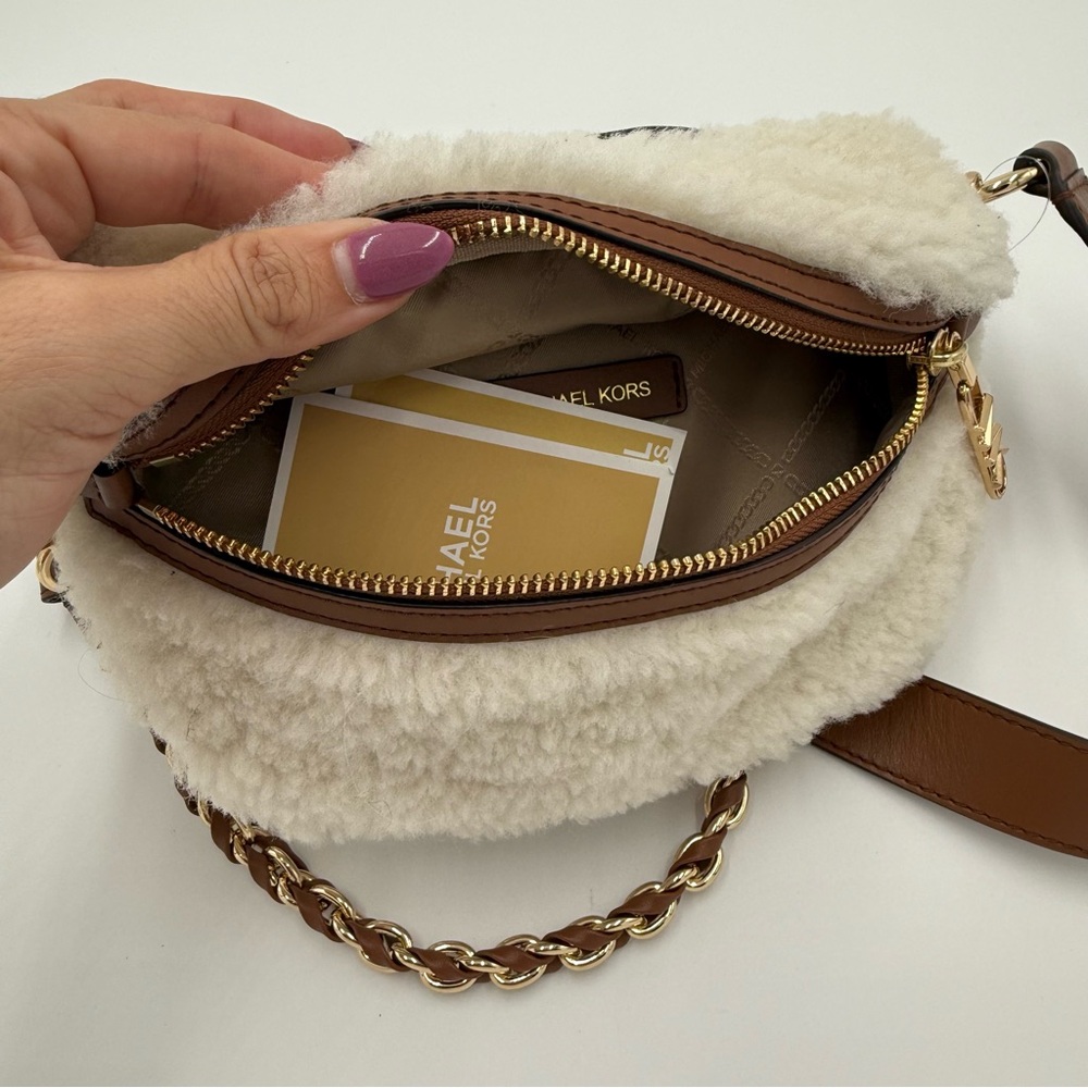 Michael Kors Slater Shearling Sling Bag - Picture 3 of 3